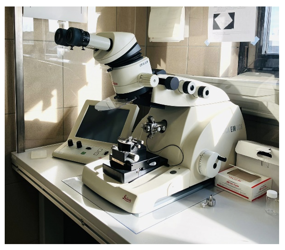 Leica UC6 ultramicrotome